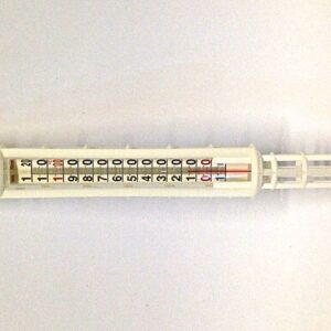 Termometro per liquidi con gabbia di protezione
