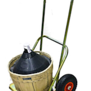 Carrello porta damigiane con ruote piene