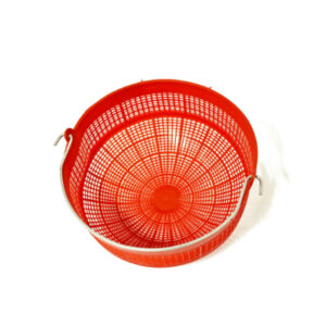 Imbuto / cestello (colamosto in plastica con manico in ferro)